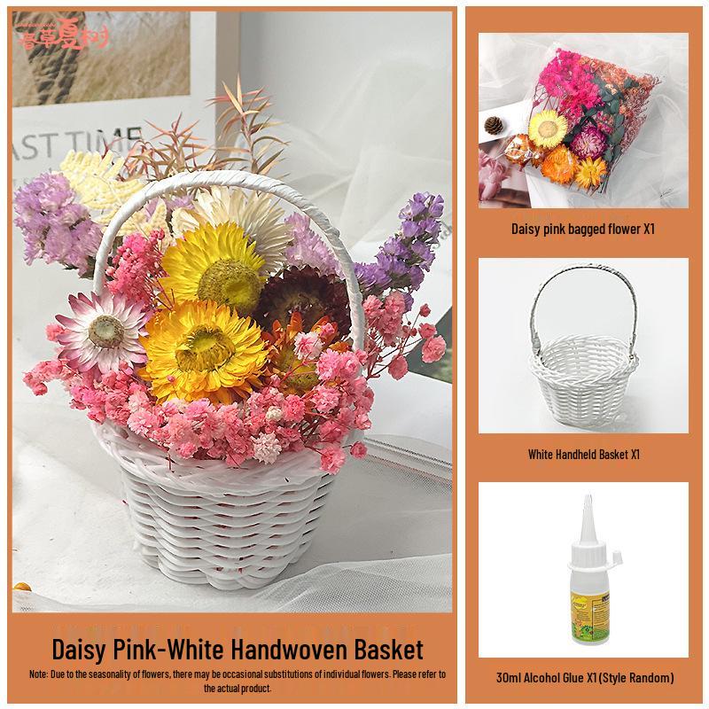 Back-to-School Gift: DIY Eternal Flower Mini Basket Ornament for Team Building & Decoration