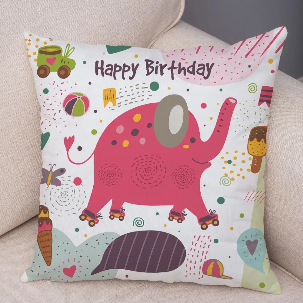 Cute Cartoon Animal Decorative Pillowcase Office Living Room Car Ornaments Home Pillowcase