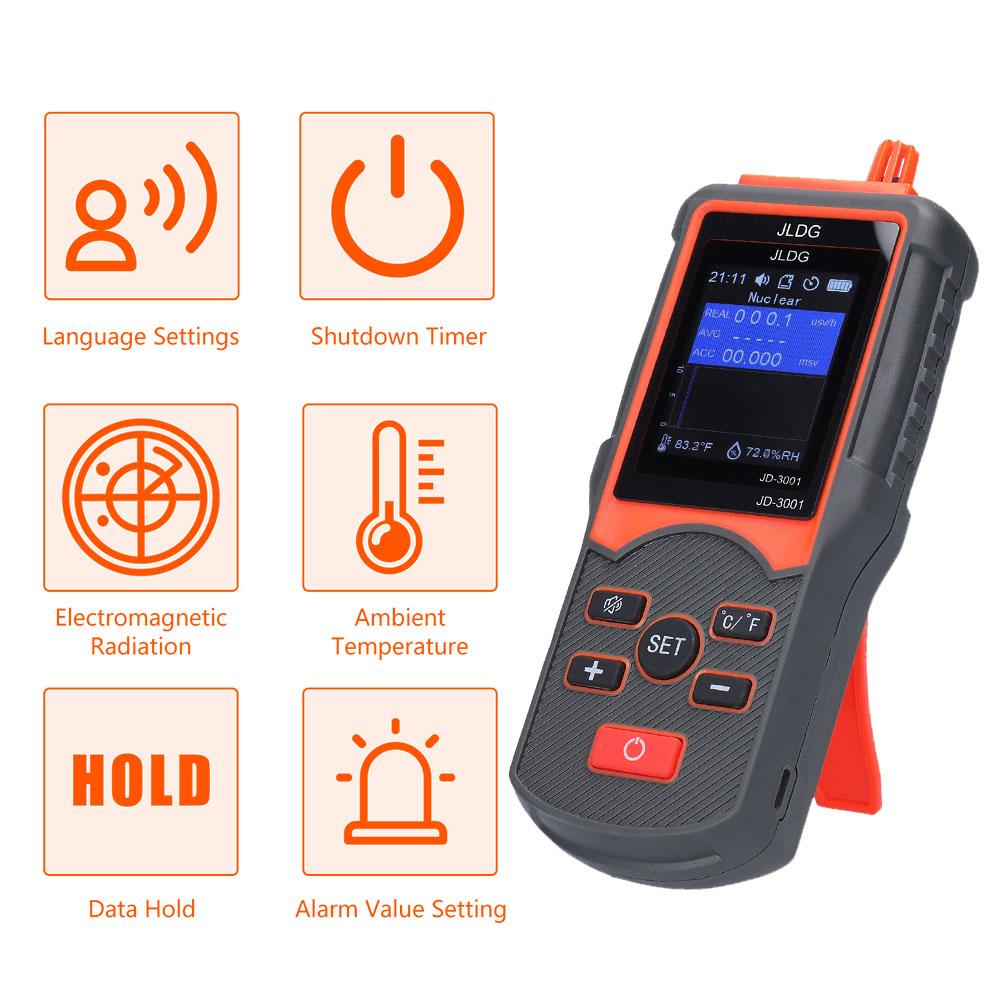 

Детектор радиации Дозиметр Профессиональный счетчик Гейгера Детектор радиации Портативный
