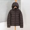 Light and thin [] Winter new women's fashion hooded ribs cotton clothes design sense down cotton clothes cotton clothes