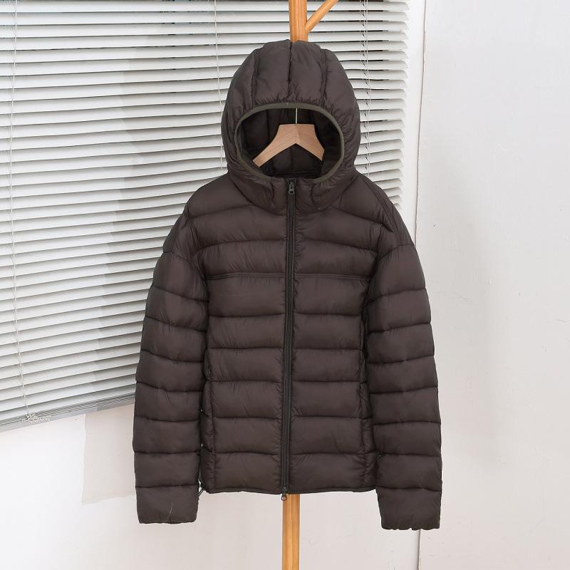 Light and thin [] Winter new women's fashion hooded ribs cotton clothes design sense down cotton clothes cotton clothes