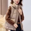 Fashion Winter Women's Warm Vest Hooded Thick Casual Sleeveless Jackets Woman Short Coats