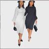 European and American Women's Autumn/Winter Lantern Sleeve Fashion Commuter Dress