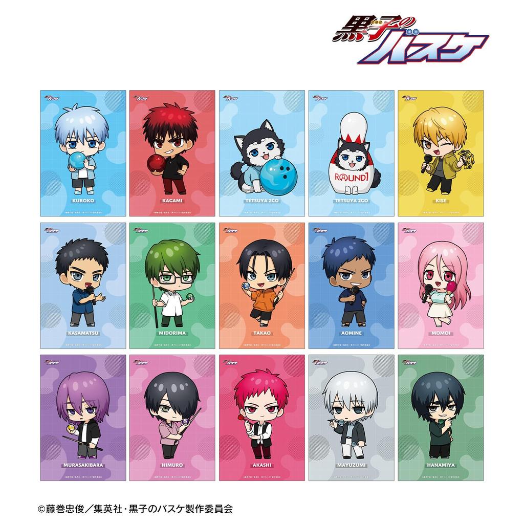 Basketball Trading Chibi Character Clear Cards of Kuroko's (Box 15)