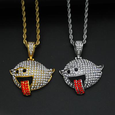 Pendant Hip Hop Naughty Elf Fashion Light Luxury Stone Necklace