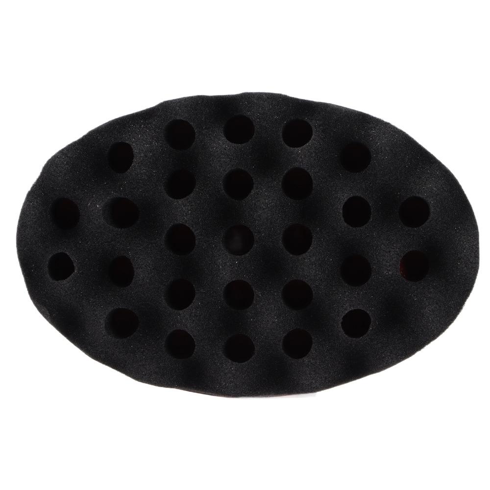 Big Holes Sponge Brush Double-Sided Twist Hair Sponge Barber Tool Hair Sponge Brush Home Use