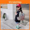 Adorable Checkered Print Canvas Backpack For Kids Lightweight Stylish And Fun