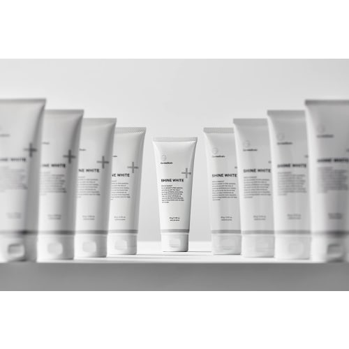 Co-medical+ CO Shine White Whitening Toothpaste, Sodium Polyphosphate, 80g, Foaming Agent-Free, Abrasive-Free, and Bleach-Free, 2-Month Supply