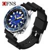 Herren-Quarz-Uhr Kalender Leuchtend Sport Gummiarmband Wasserdicht Lässig Cool Armbanduhr Männliche Uhr reloj hombre