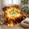 Coperta in Flanella con Stampa del Newcastle United Football, Coperta Morbida Calda Leggera per Divano Letto Campeggio