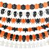 3Meter Halloween Hanging Garland Bunting Bat Pumpkin Ghosts Spider Paper Banner Halloween Party Decorations Horror Props