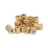 YFFSFDC Knurled Nuts, 330-Piece Set, M2, M3, M4, M5, Brass, Built-in Nuts, Injection Molded Round Insert Nuts