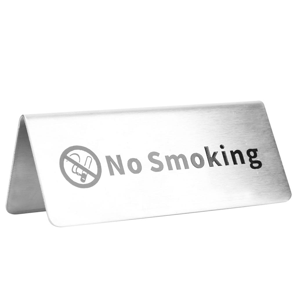 Stainless Steel Double Sided English Letters Marks Table Sign for Restaurant Hotel Bar Pub