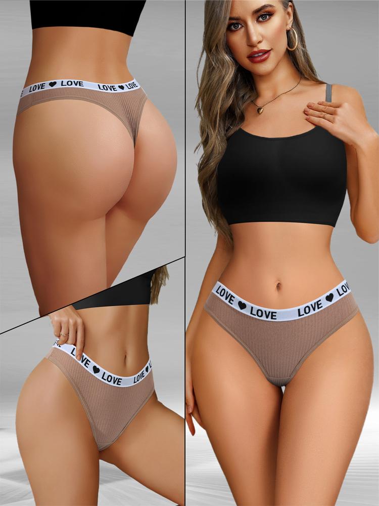 7Pcs Women Thongs Sexy Underwear Soft Panties Girls Briefs Cotton G-String Breathable Low Waist Ladies Panty Female Lingerie