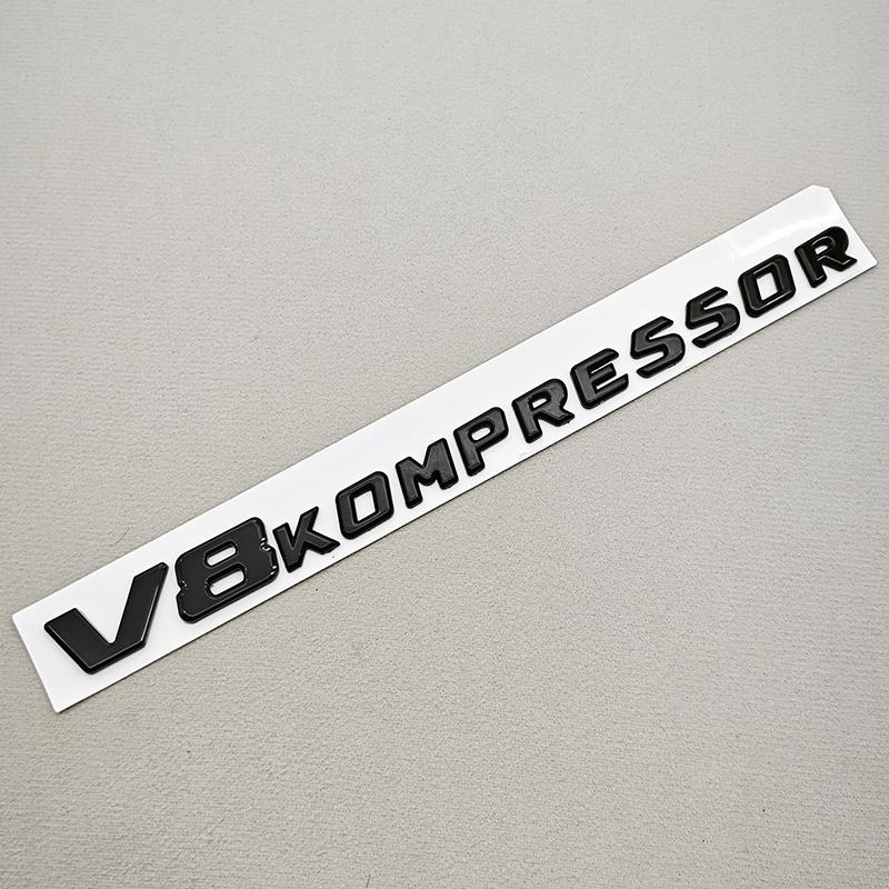 3D ABS Chrome Black Car Styling V8 V6 Kompressor Logo Fender Side Sticker Badge Decals For Mercedes Benz G63 G500 S500 S680 GT