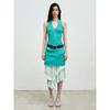 Anggae Crafted Rib Halter Dress Green