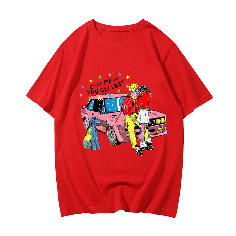 

Футболки Tylerr The Creator Cherry Bomb для мужчин, 100% хлопок, высококачественные футболки, футболки с парными поцелуями, футболки с надписью «Позвони мне, если потеряешься» XXL красный