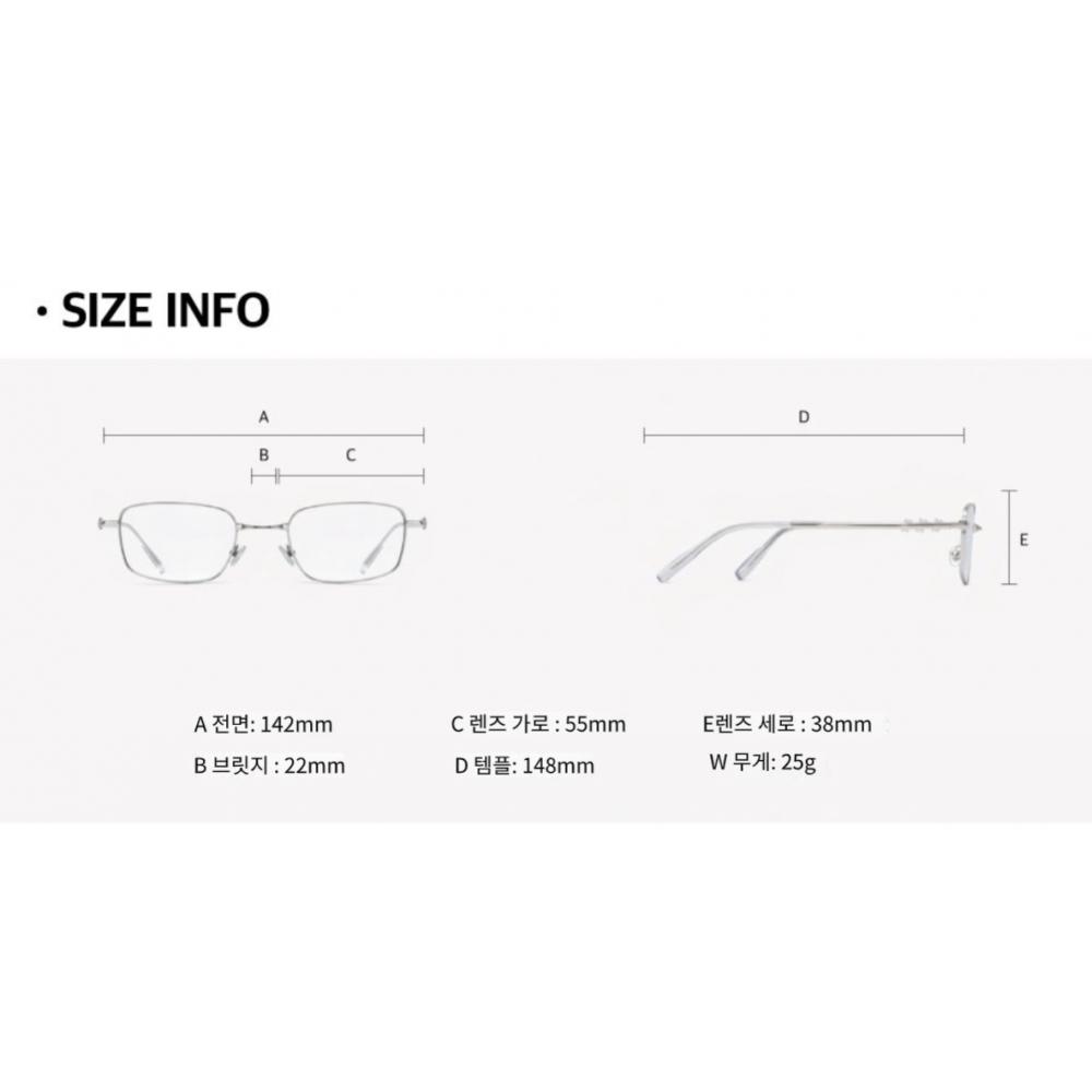 Reclow Stainless Folder Glasses Amon F Silver