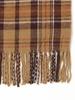 Beams Heart Check Pattern Large Scarf Women's Brown 2 Free