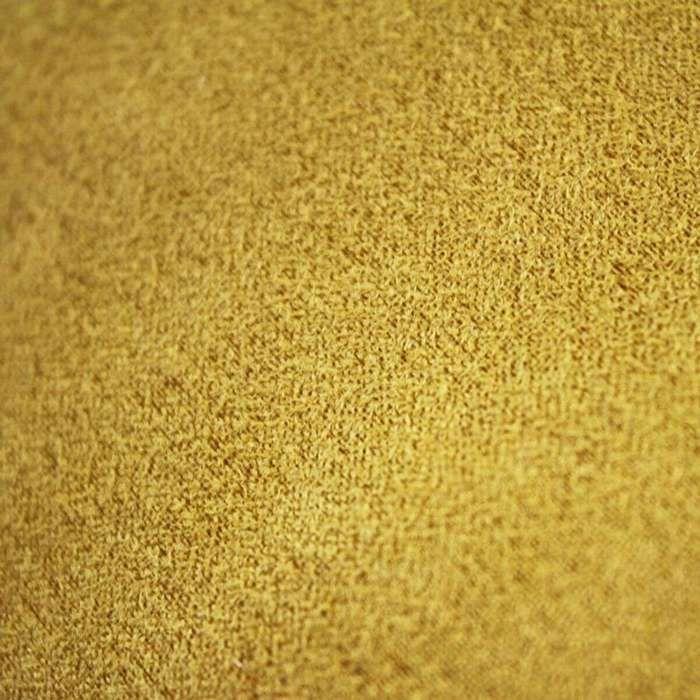 Coussin en suédine jaune 60x40