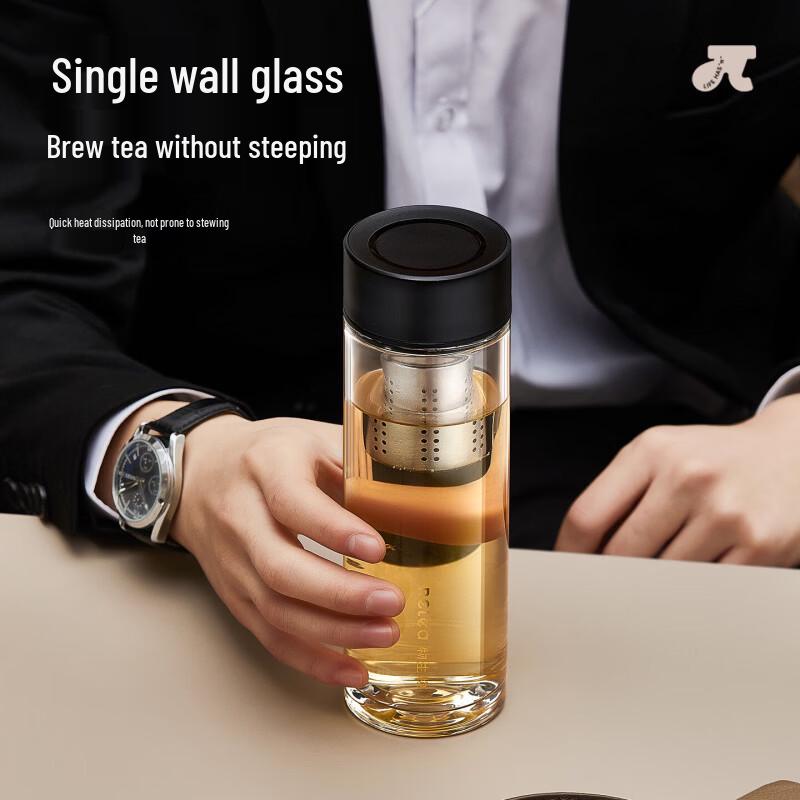 RELEA High Borosilicate Glass Tea Infuser Bottle