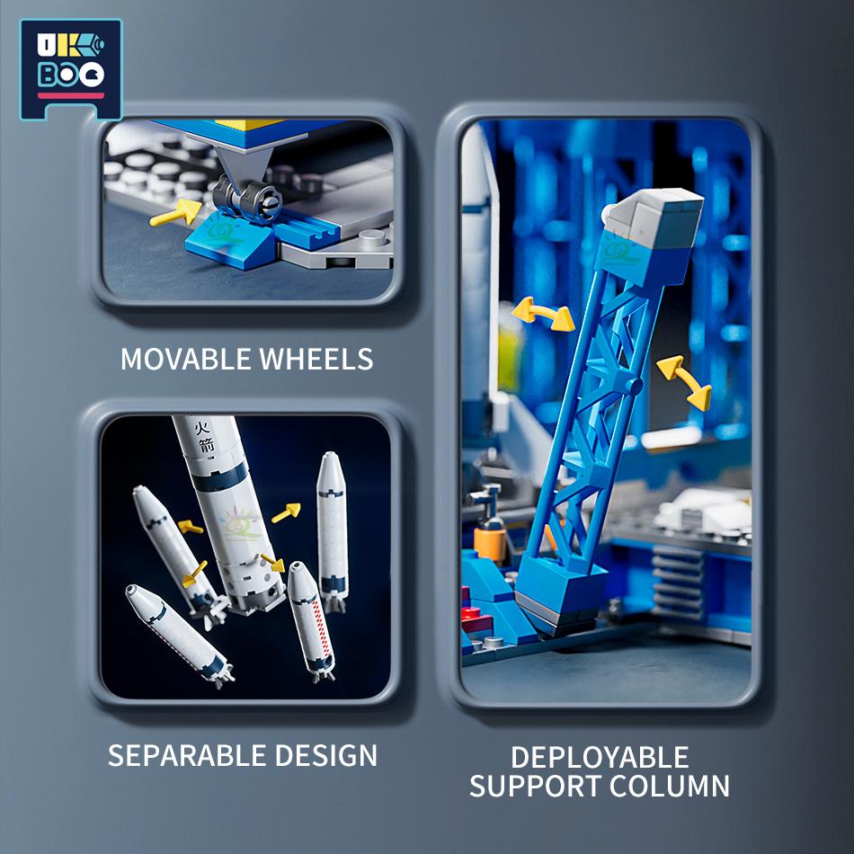 UKBOO Aviation Series Space Shuttle Aerospace Spaceship Carrier Rocket Building Blocks City Classic Model Bricks Childrens