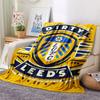 1PC Leeds United Patterned Flannel Blanket Suitable For All Seasons for Home Decor Warmth and Comfort Gifts Holiday Present
