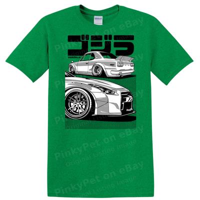 Car Illustration T Shirt Graphic Tee for Car Lovers Automotive Art Design