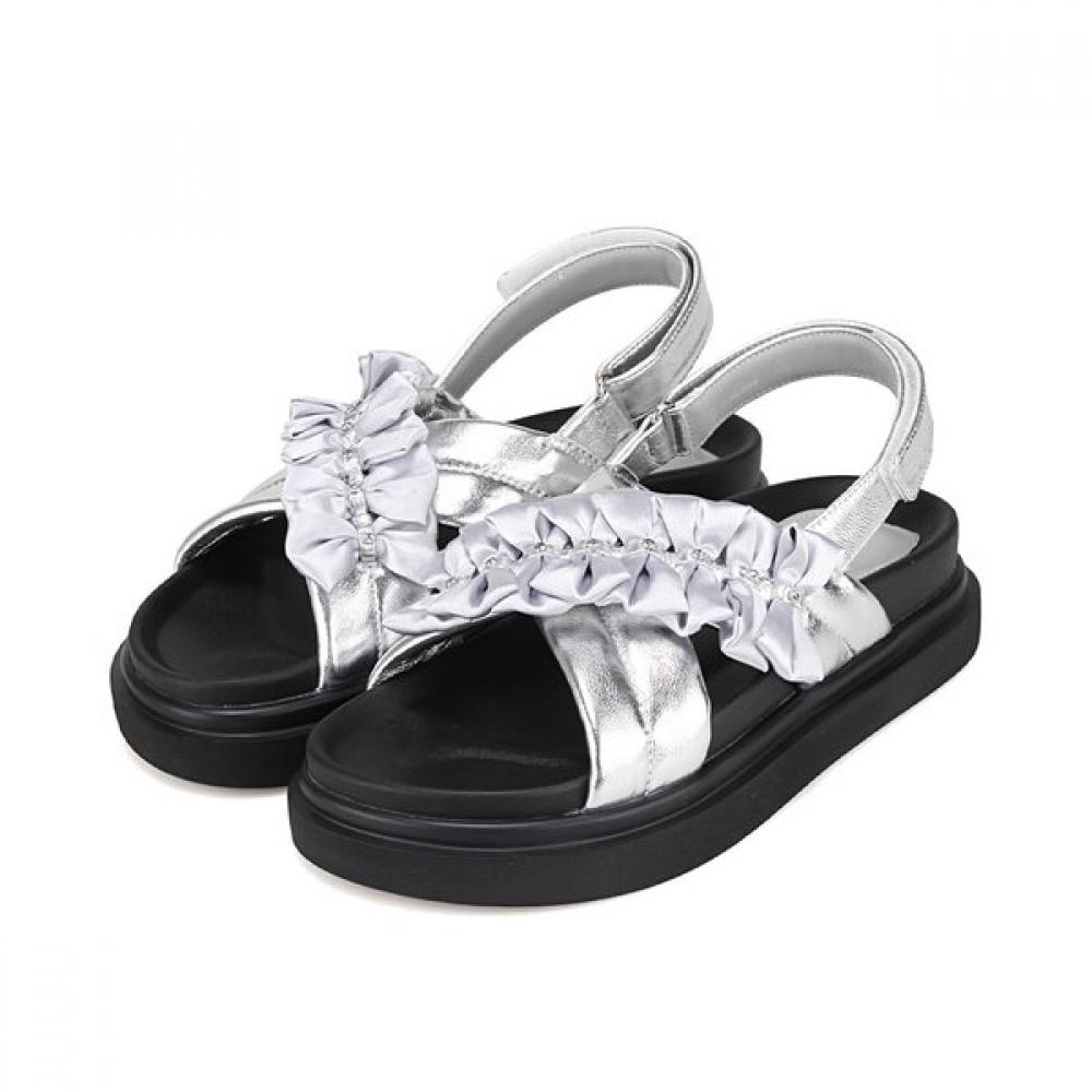 BARBARA Women S Soft Leather caSual Mold SandalS 4.5cm Bbj304