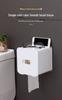 Waterproof No-Punch Toilet Paper Storage Rack and Towel Holder
