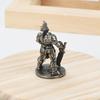 Vintage Weißmessing Orkhorde Soldaten Modelle Schreibtischornamente Dekorationen Spiel Miniatur Figur Zubehör Männer Geschenke