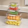 Fresh-keeping Refrigerator Household Rectangular Thickened Sealed Plastic Sealed Fresh-keeping Box Vegetable and Fruit Storage Box