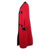 Gucci [Good condition/Domestic Regular] 582511 Velour Switching Collarless Long Coat 38 Red / blackUsed