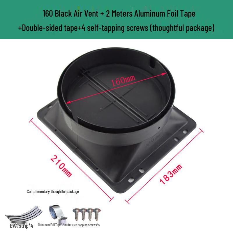 Jundingying Universal Range Hood Exhaust Check Valve Base Kit