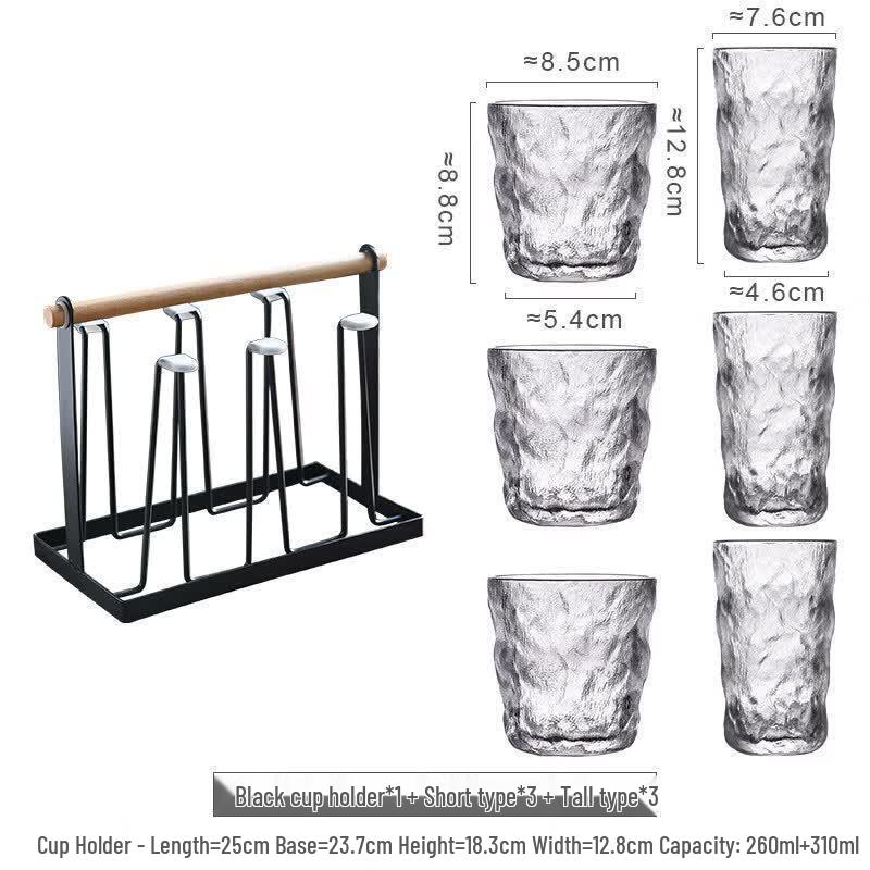 ZISIZ Glacier Pattern Universal Glassware Set