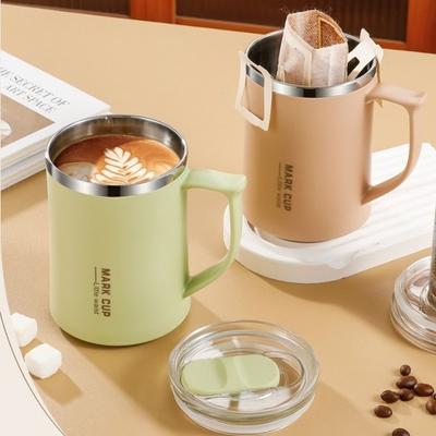 Heat-resistant Insulated Coffee Cup Large Capacity Water Cup Thermal Mug  Outdoor Sports