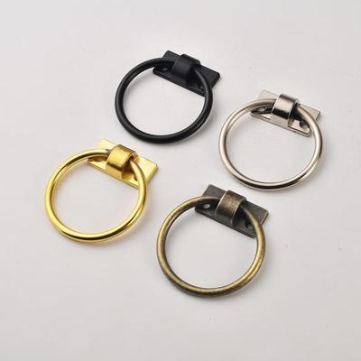 Iron Sheet Circle Iron Ring Home Improvement Drawer Wardrobe Door Cabinet Surface Installation Double Hole Small Handle