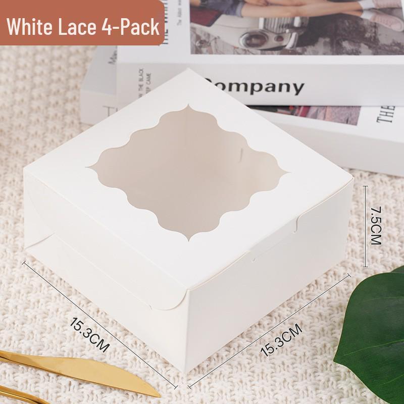 Transparent Window Cake, Muffin, and Cupcake Box for Packaging and Takeout