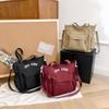 Letter Print Nylon Tote Bag, Detachable Shoulder Strap Multi Pocket Large Capacity Crossbody Handbag For Students Daily Work Shopping
