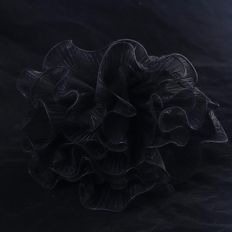 Stiefmütterchen Welle 3D Blumendeko Strauß Plissiertes Netz Gaze Wickel