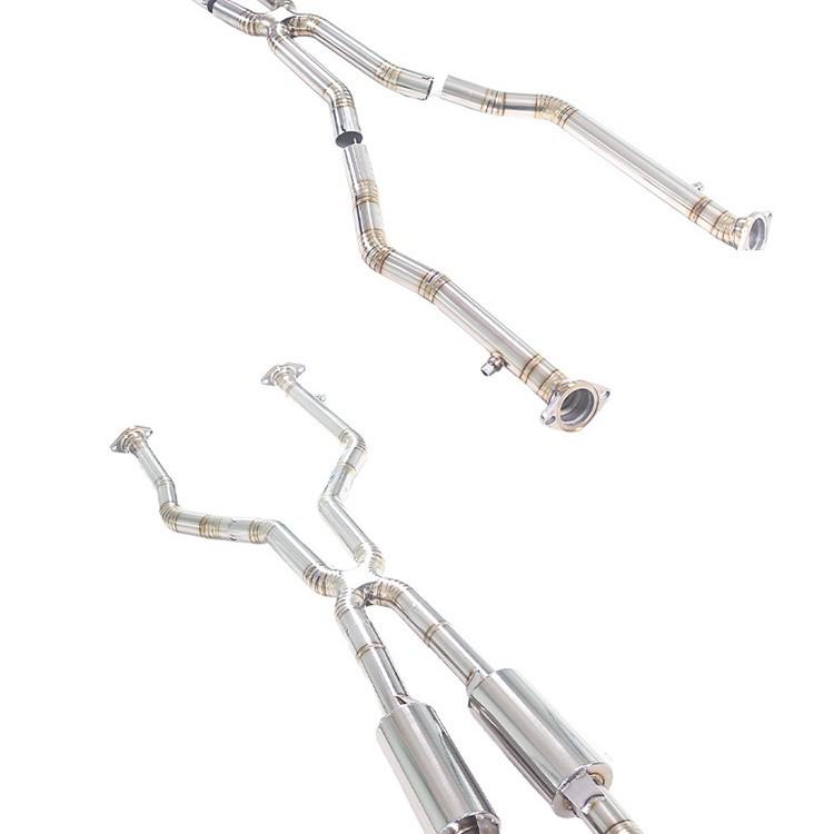 Lexus RCF 2022 5.0L Titanium Dual Muffler Valve Quad Exhaust Upgrade