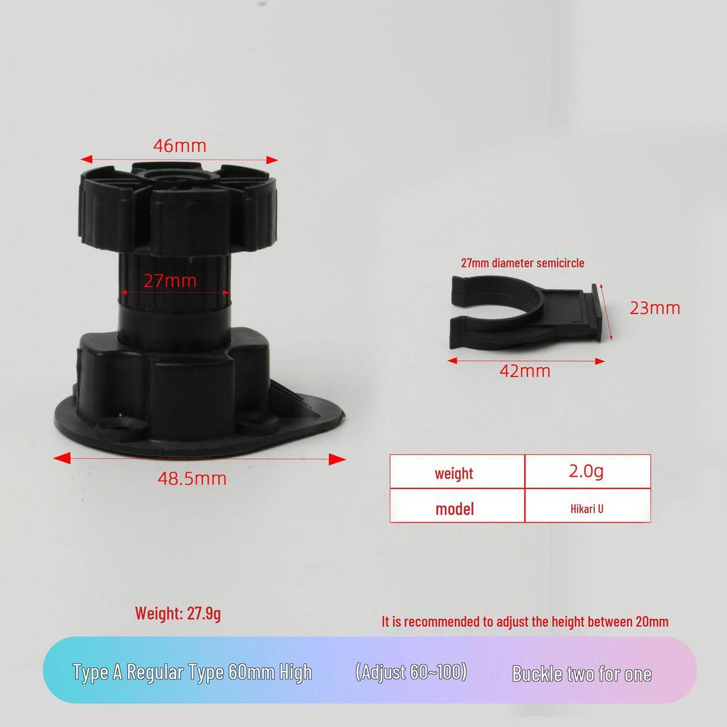 Adjustable Cabinet and Sofa Legs - Thickened ABS Plastic Support