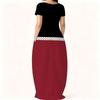 Ladies Plus Size Short Sleeve Crew Neck Dress Summer Soft Daily Tunic