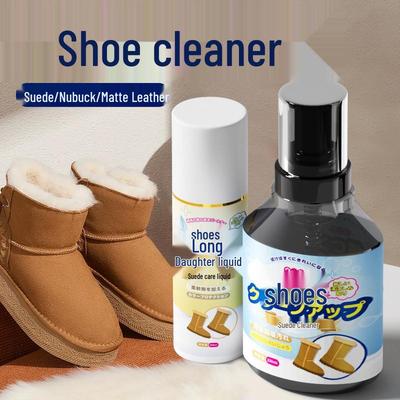 Wildlederschuh-Reinigungsset: Pflege ohne Wasser für Schneestiefel - Tücher, Bürste & Fleckenentfernung.