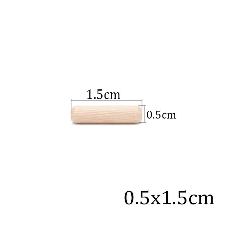 100/50 stücke Holzbearbeitung Dübel Handwerk Dübel Pins Stangen Set Möbel Beschlag Dübel Pin Holz Schrank Schublade Runde Geriffelte Holz