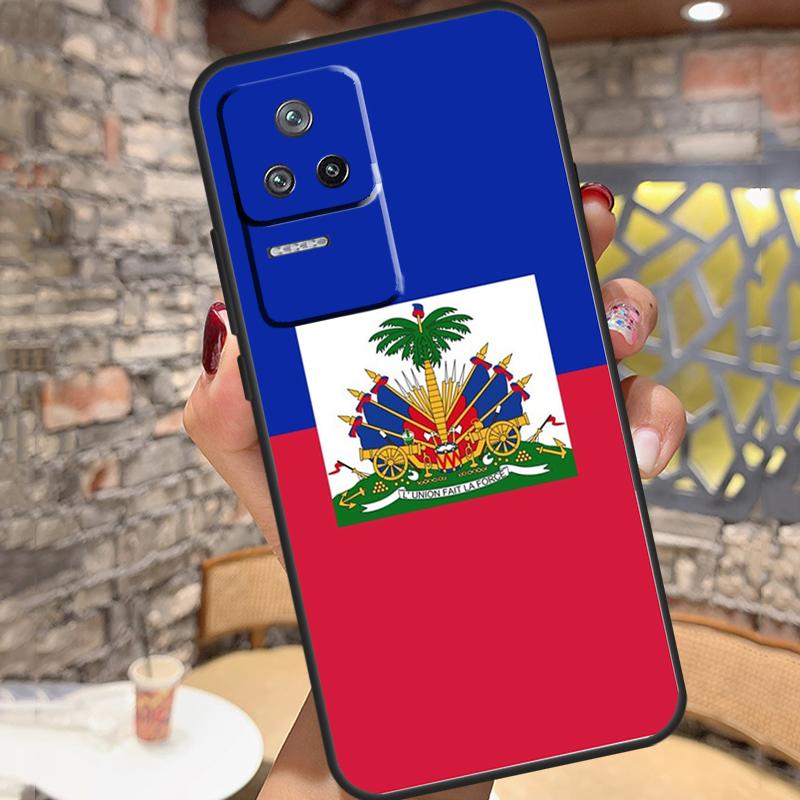 Haiti Haitian Flag Case For Xiaomi 14T Pro 13T 11T 12T 13 14 15 Ultra POCO X6 X7 Pro X3 X5 M6 F5 F6 Pro Cover