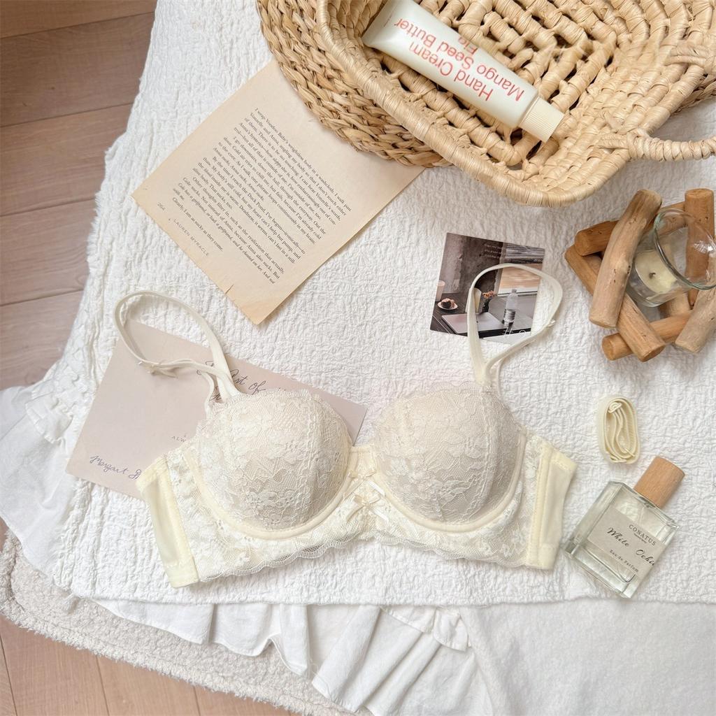 Donna Estate Pura Desiderio Sexy Pizzo Seno Piccolo Raccoglie Per Mostrare Grande Senza Ferretto Ricevi Coppia di Lingerie per il Latte
