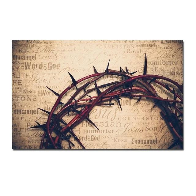 Dio Cristiano Gesù Il Buon Pastore Cristo Credenza Fede La Samaritana Poster Stampe Pittura su Tela Arte da Parete Decorazione Stanza
