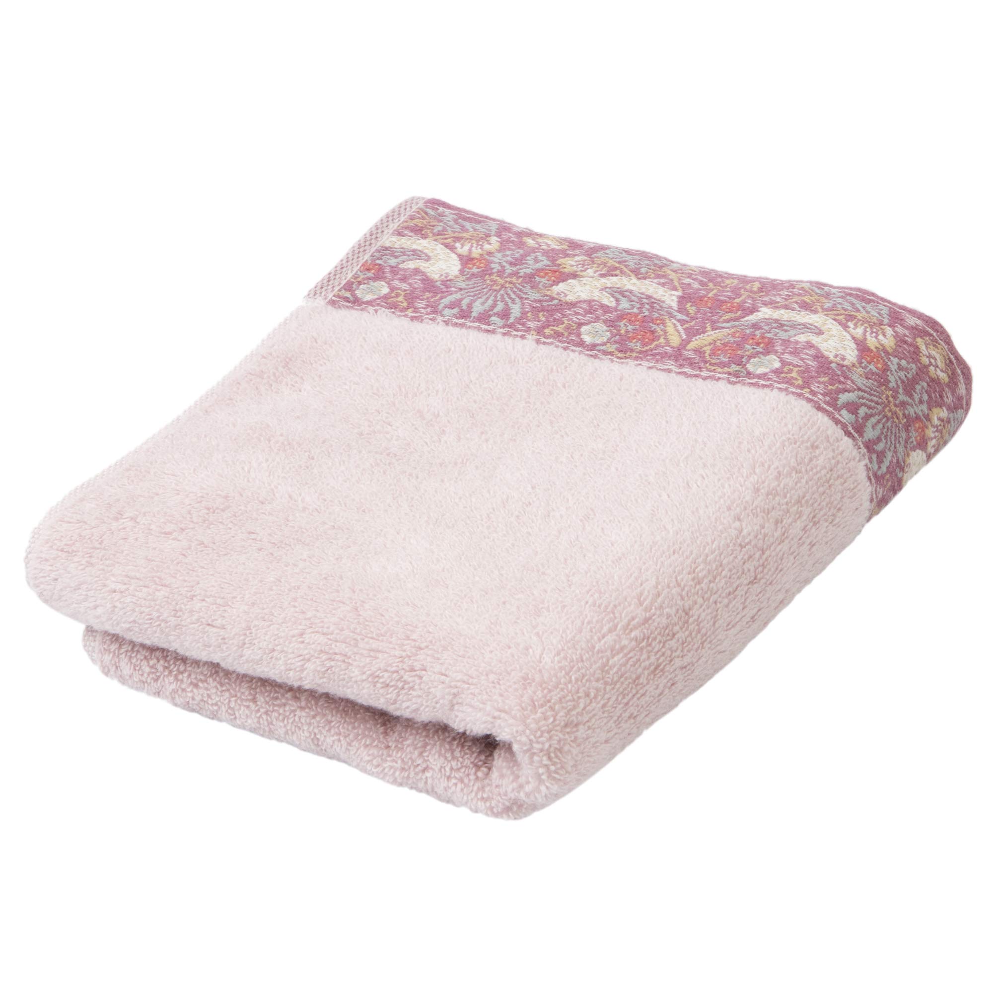 

nishikawa Face Towel Pink Face Towel Morris Gallery Strawberry Thief Pattern Made in Japan Cotton TT28120030P [Nishikawa] 100%