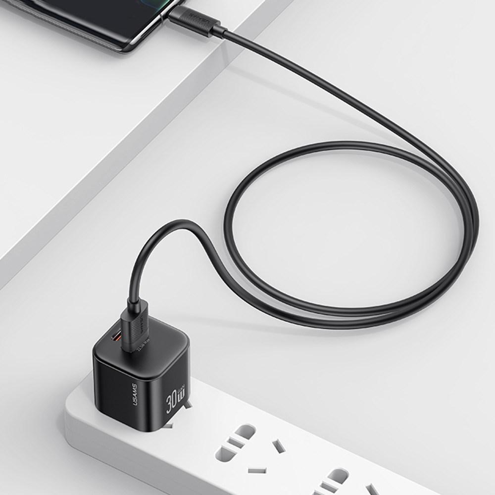 USAMS SJ777 U94 3A 18W USB-A to Type-C Fast Charging Cable Data Transfer Cord for Phones/Tablets